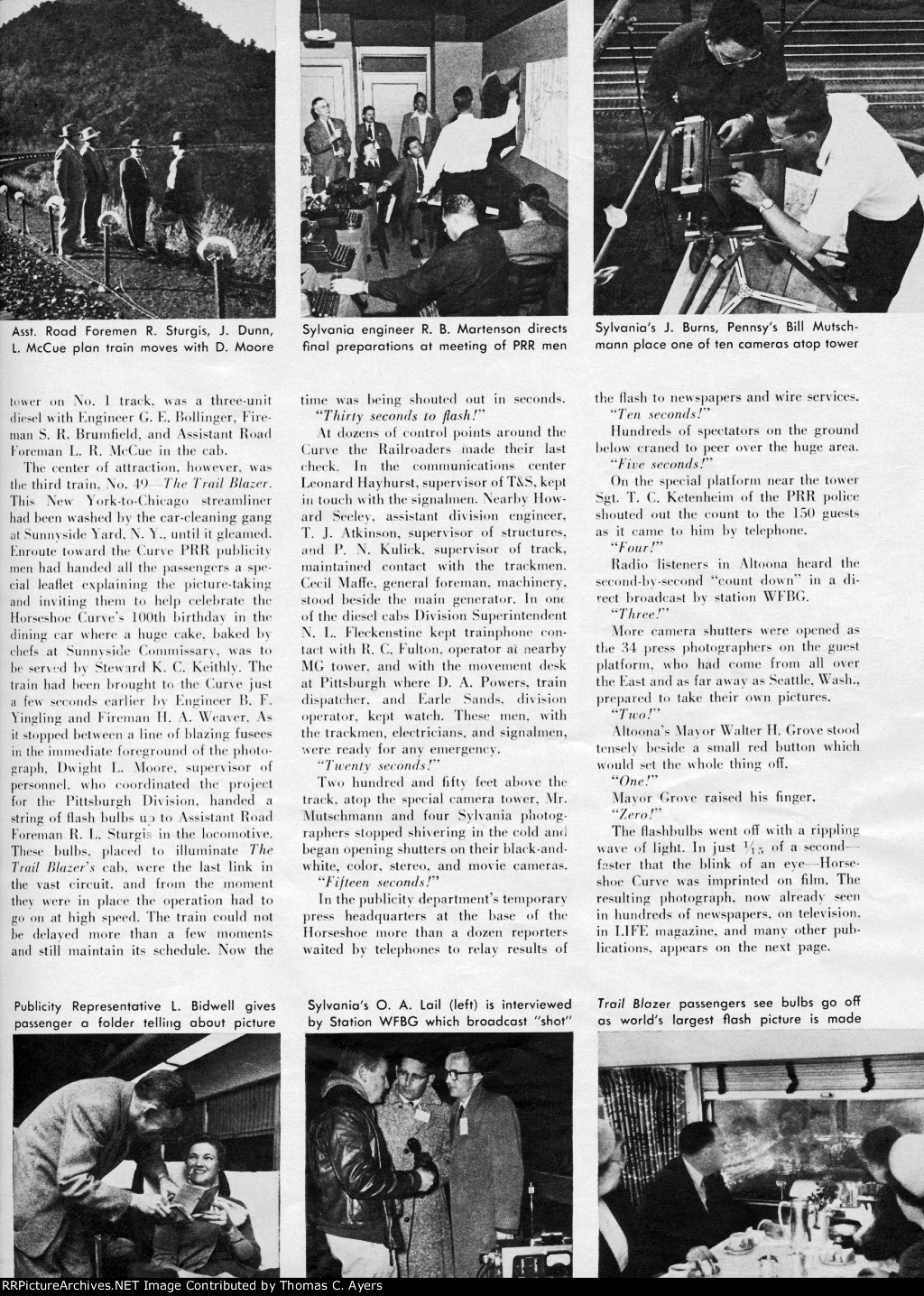 PRR "Birthday Photograph Of The Curve," Page 3, 1954